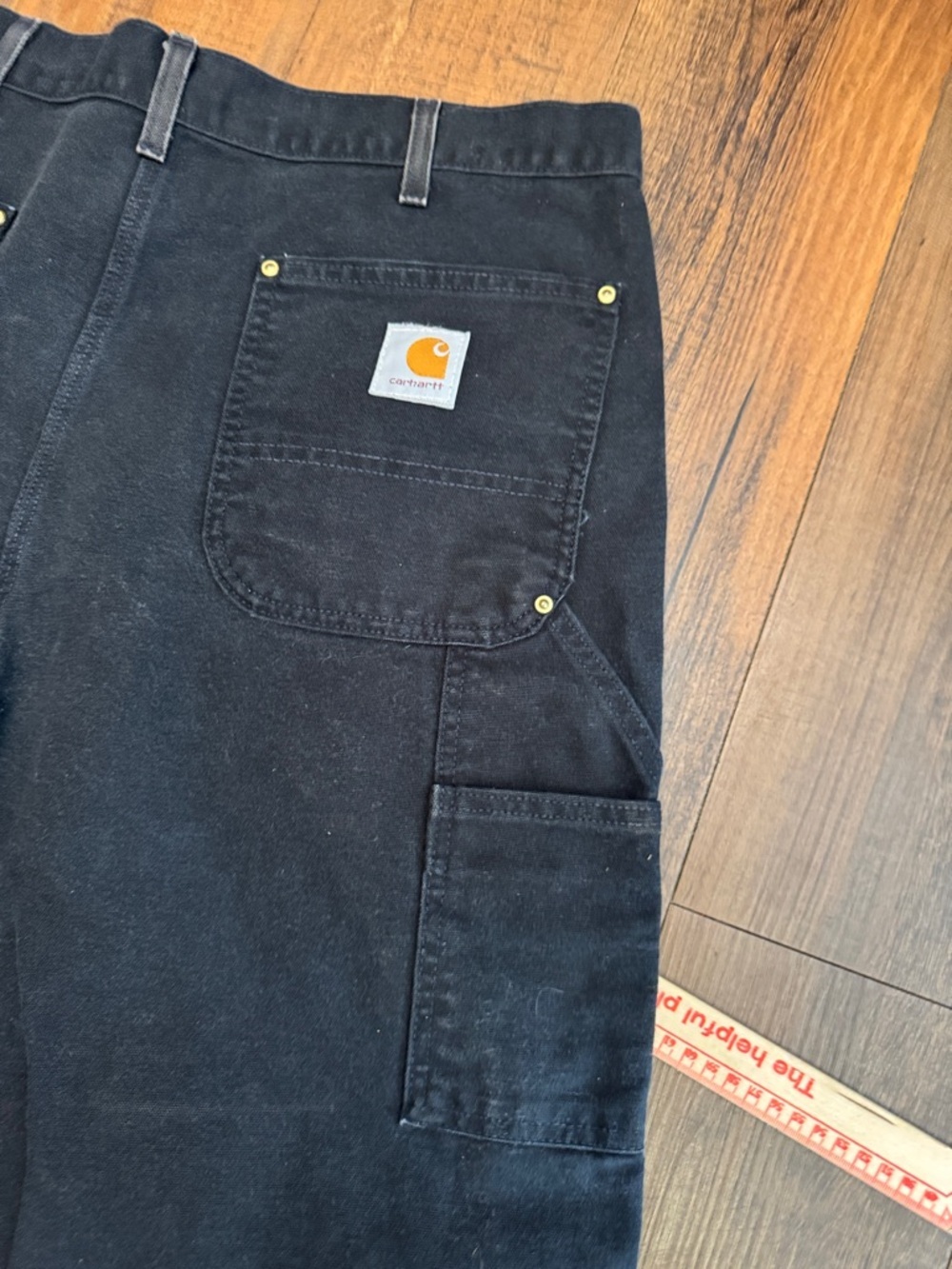 Carhartt B01 14800 Double Knee USA 36x34 Black - Picture 15 of 16